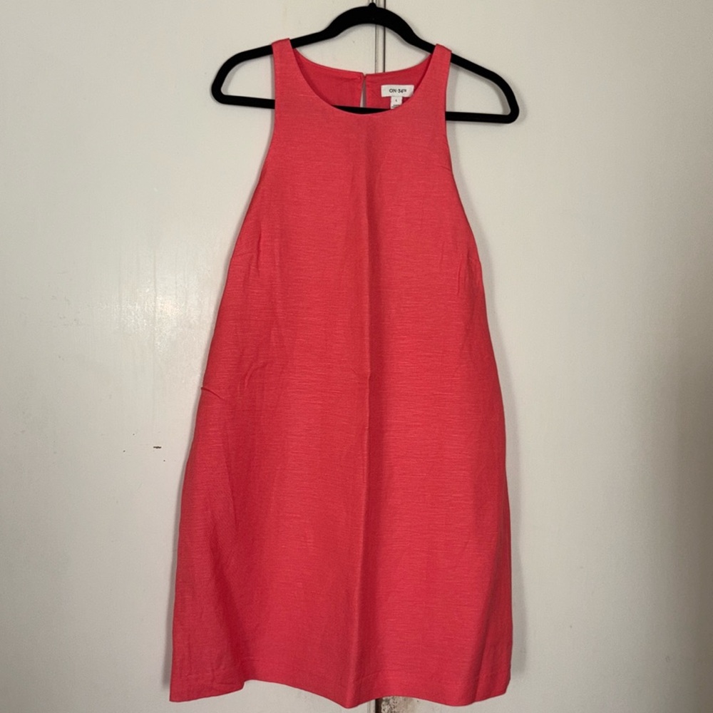 Elegant Coral Sleeveless Tank Top